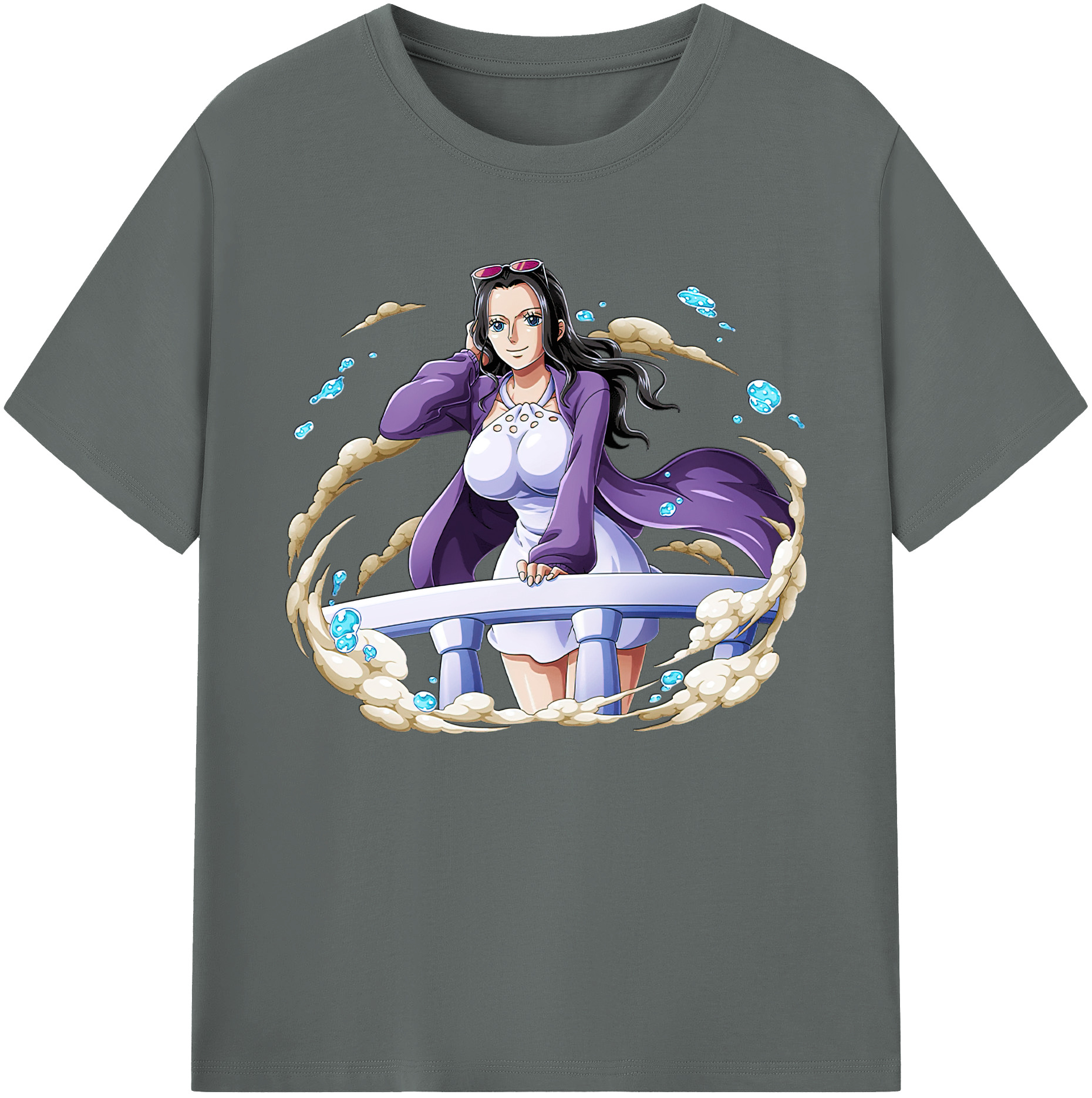 ワンピース ニコ・ロビン ONE PIECE Nico Robin 綿100％ メンズ半袖Tシャツ｜肌触りやわらか＆通気性